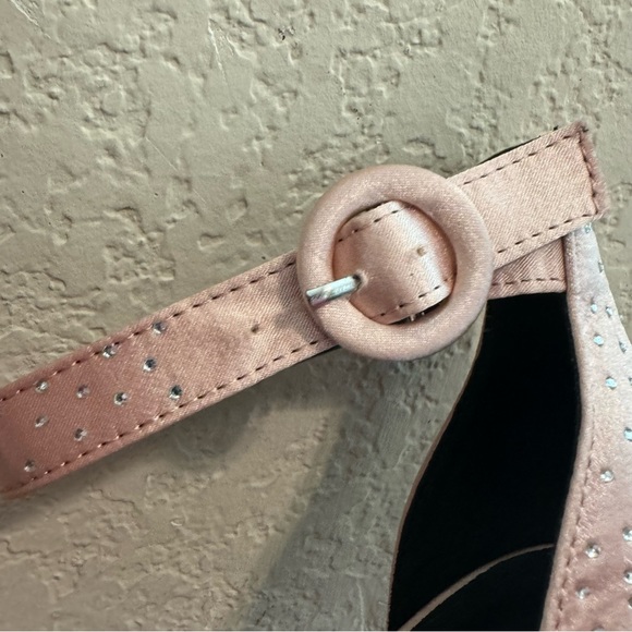 NEW Qupid Jeweled Ankle Strap Heels - Picture 5 of 15